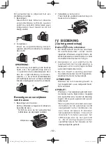 Предварительный просмотр 62 страницы Panasonic 7443OLOA Operating Instructions Manual