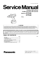 Panasonic 7460OLOA Service Manual preview