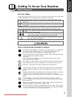 Preview for 7 page of Panasonic 8016P Operating Instructions Manual
