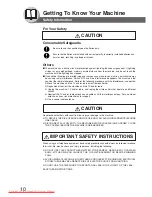 Preview for 10 page of Panasonic 8016P Operating Instructions Manual