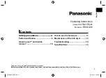 Preview for 3 page of Panasonic 8887549768903 Operating Instructions Manual