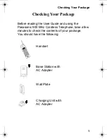 Preview for 5 page of Panasonic 900 MHz User Manual