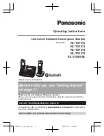 Panasonic 96NKX-TGF370 Operating Instructions Manual preview