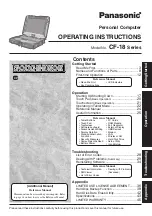 Panasonic 9TGCF-181A Operating Instructions Manual preview