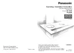 Panasonic A227DKSK Operating & Installation Instructions Manual preview