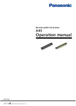 Panasonic A4S Operation Manual preview