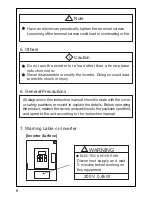 Preview for 8 page of Panasonic AAD03011 Instruction Manual