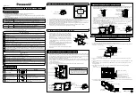 Предварительный просмотр 2 страницы Panasonic ACXF60-03410 Installation Manual