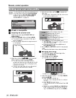 Preview for 26 page of Panasonic AE3000U - LCD Projector - HD 1080p Operating Instructions Manual