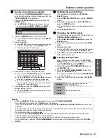 Preview for 27 page of Panasonic AE3000U - LCD Projector - HD 1080p Operating Instructions Manual