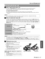 Preview for 47 page of Panasonic AE3000U - LCD Projector - HD 1080p Operating Instructions Manual