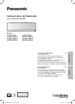 Preview for 1 page of Panasonic Aero CS-PE12UKV-6 Operating Instructions Manual