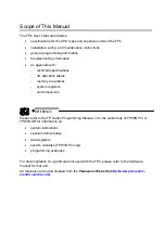 Предварительный просмотр 4 страницы Panasonic AFPG951T34 User Manual