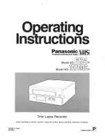 Panasonic AG-1070DC Operating Instructions Manual preview
