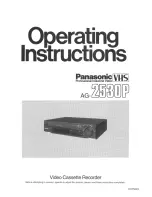 Panasonic AG-2530P User Manual preview