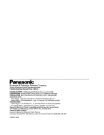 Preview for 32 page of Panasonic AG-2530P User Manual