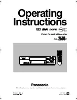 Panasonic AG-2580 Operating Instructions Manual preview