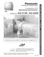 Panasonic AG-520E Operating Instructions Manual preview