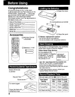 Preview for 4 page of Panasonic AG-520E Operating Instructions Manual