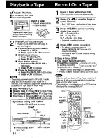 Preview for 14 page of Panasonic AG-520E Operating Instructions Manual