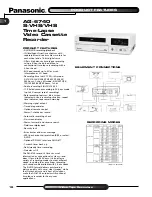 Panasonic AG-6740 Product Features preview