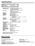 Preview for 4 page of Panasonic AG-6841 Instruction Manual