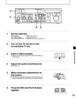 Preview for 25 page of Panasonic AG-7150 Operating Instructions Manual