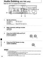 Preview for 34 page of Panasonic AG-7150 Operating Instructions Manual