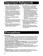 Preview for 4 page of Panasonic AG-720 Operating Instructions Manual