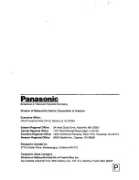 Предварительный просмотр 12 страницы Panasonic AG-A571 User Manual