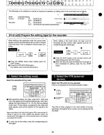 Предварительный просмотр 20 страницы Panasonic AG-A850 Operating Instructions Manual