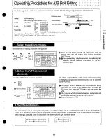 Предварительный просмотр 23 страницы Panasonic AG-A850 Operating Instructions Manual