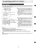 Предварительный просмотр 40 страницы Panasonic AG-A850 Operating Instructions Manual