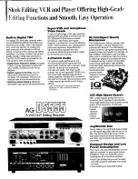 Preview for 2 page of Panasonic AG-A850 Specification