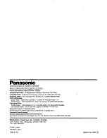 Предварительный просмотр 58 страницы Panasonic AG-A96-P Operating Instructions Manual