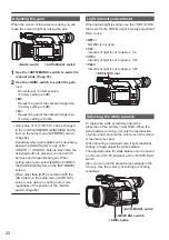 Preview for 20 page of Panasonic AG-AC120ENU Operating Instructions Manual