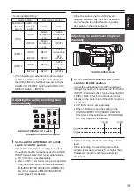 Предварительный просмотр 39 страницы Panasonic AG-AC120ENU Operating Instructions Manual