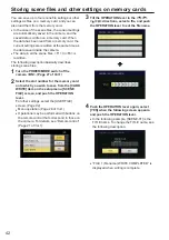 Предварительный просмотр 42 страницы Panasonic AG-AC120ENU Operating Instructions Manual