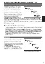 Preview for 69 page of Panasonic AG-AC120ENU Operating Instructions Manual