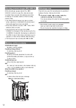 Preview for 12 page of Panasonic AG-AC160A Series Operating Instructions Manual