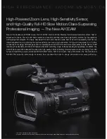 Предварительный просмотр 2 страницы Panasonic AG-AC160PJ Brochure & Specs