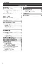 Preview for 12 page of Panasonic AG-AC160PJ Operating Instructions Manual