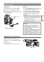 Предварительный просмотр 27 страницы Panasonic AG-AC160PJ Operating Instructions Manual