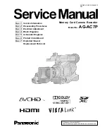 Preview for 1 page of Panasonic AG-AC7P Service Manual