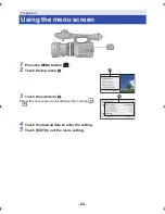 Предварительный просмотр 24 страницы Panasonic AG-AC90EJ Operating Instructions Manual