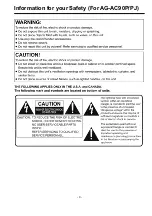 Preview for 9 page of Panasonic AG-AC90MC Service Manual