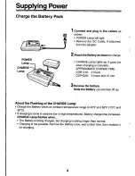 Preview for 4 page of Panasonic AG-B15 Operating Instructions Manual