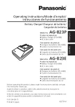 Panasonic AG-B23E Operating Instructions Manual preview