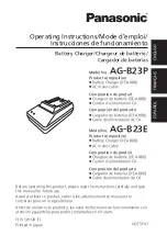 Panasonic AG-B23P Operating Instructions Manual предпросмотр