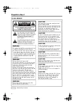 Preview for 2 page of Panasonic AG-BS300E Operating Instructions Manual